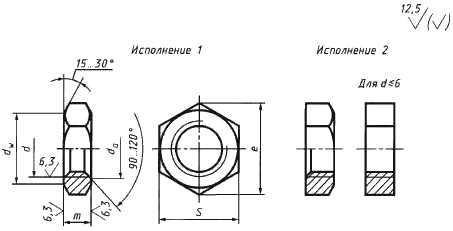 гайка низкая гост 5916 чертеж гайка низкая гост 5916 чертеж